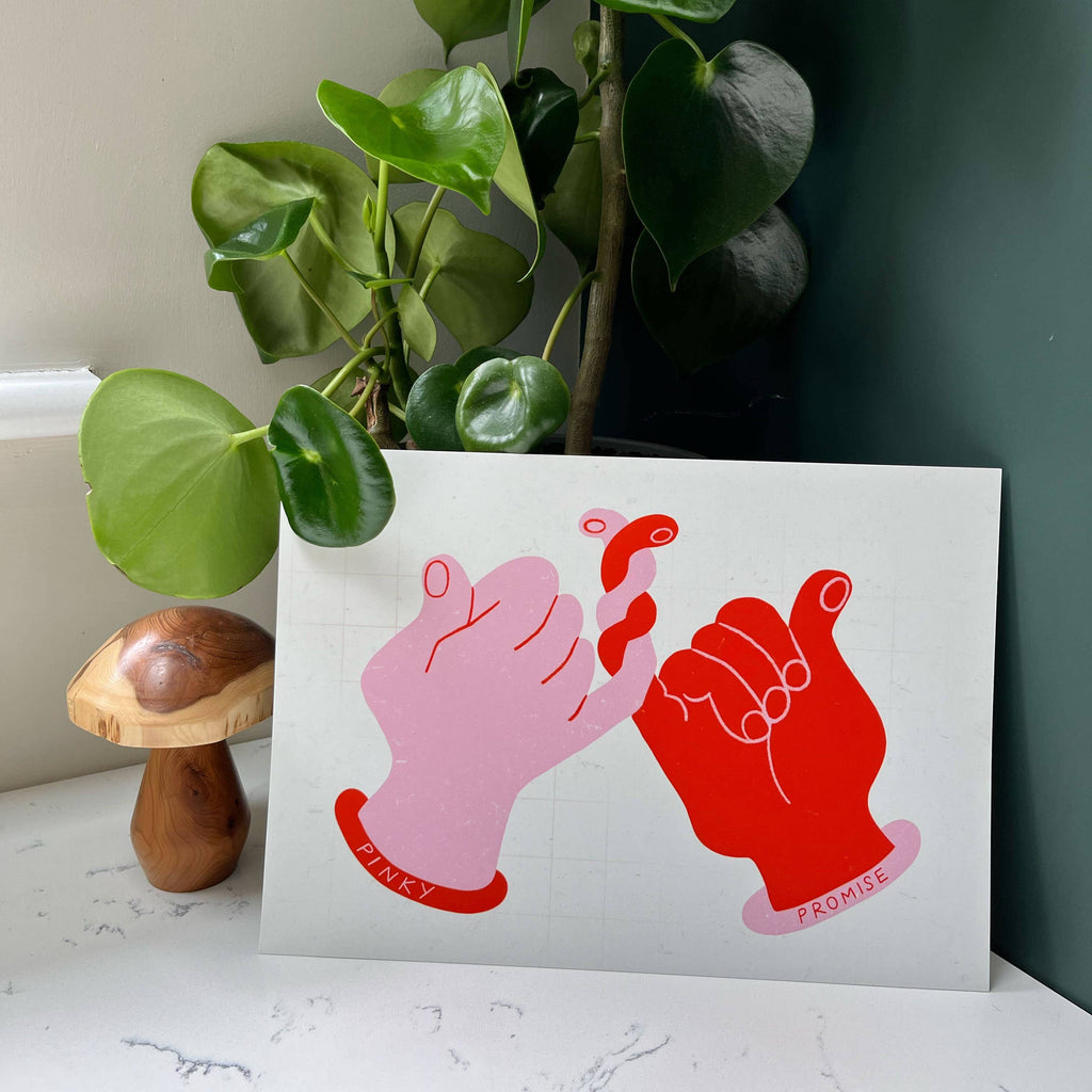 Pinky Promise Print by Cathy Hogan