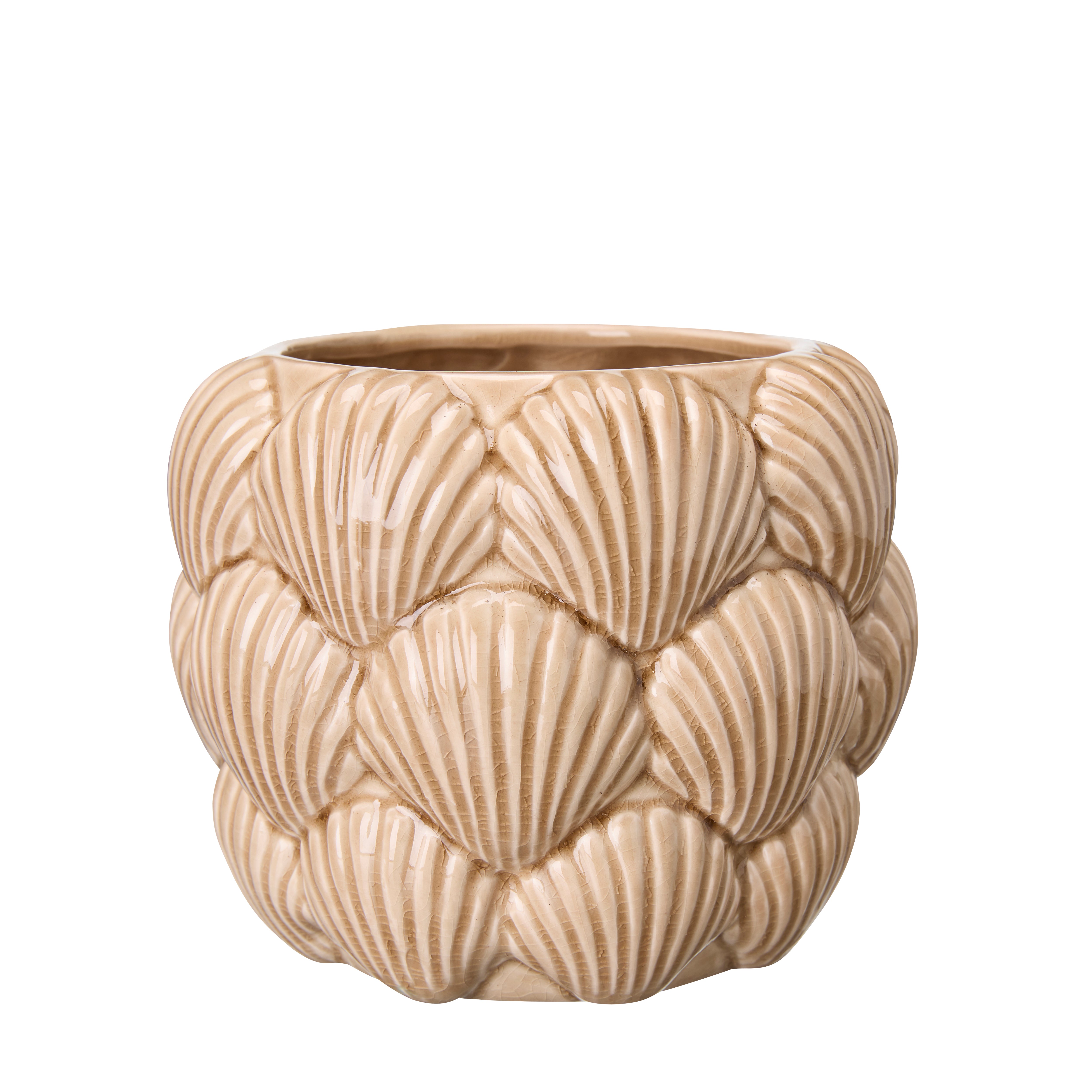 Shell Pot Brown ⌀11cm