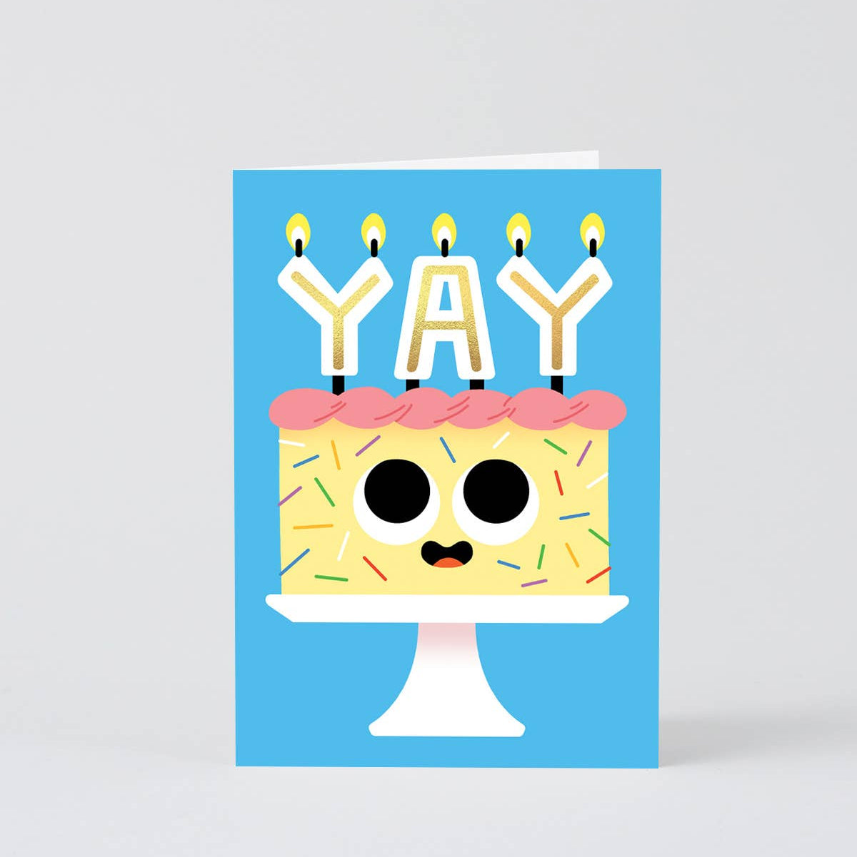 YAY Birthday Cake Greeting Card