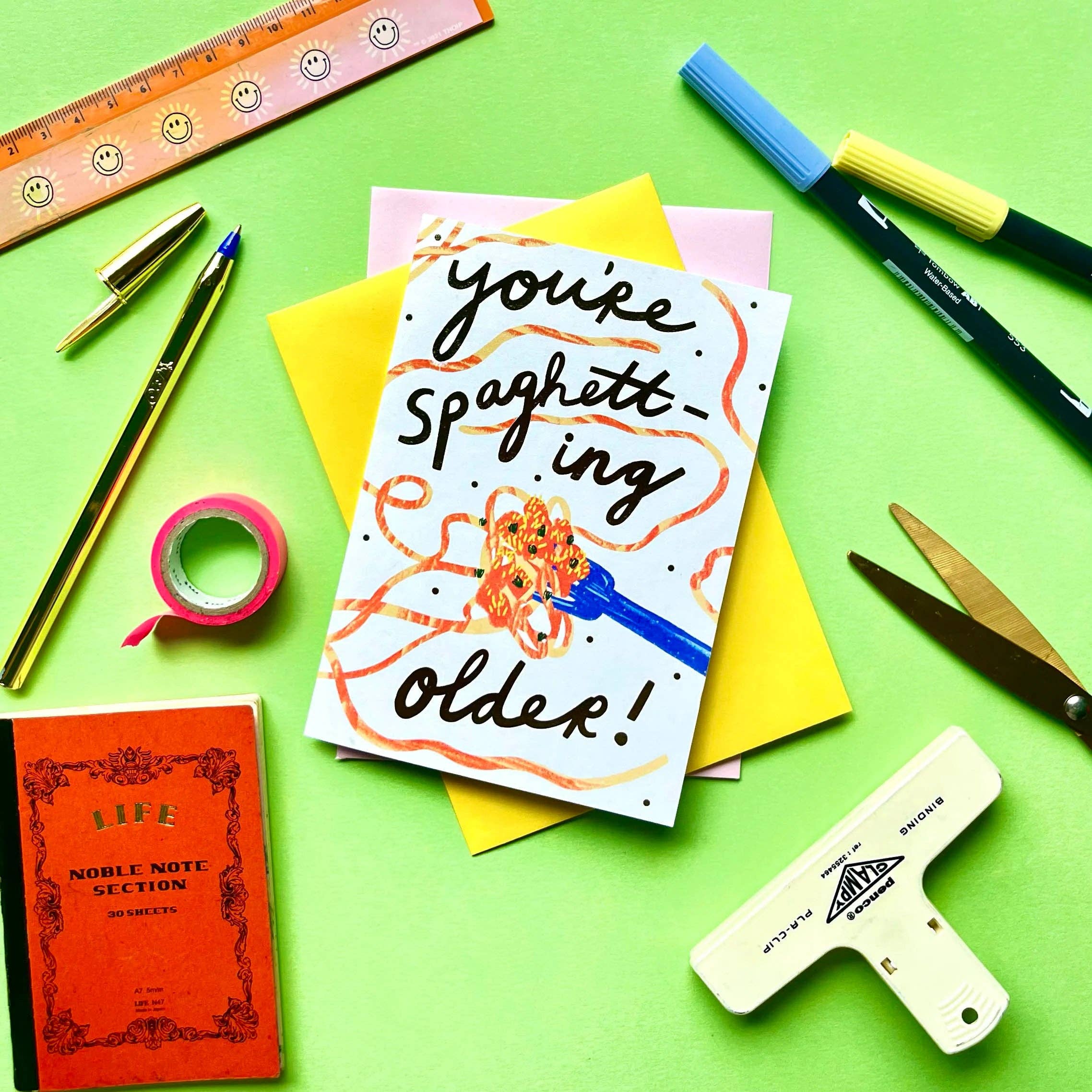 You're Spaghetting Older Birthday Greeting Card