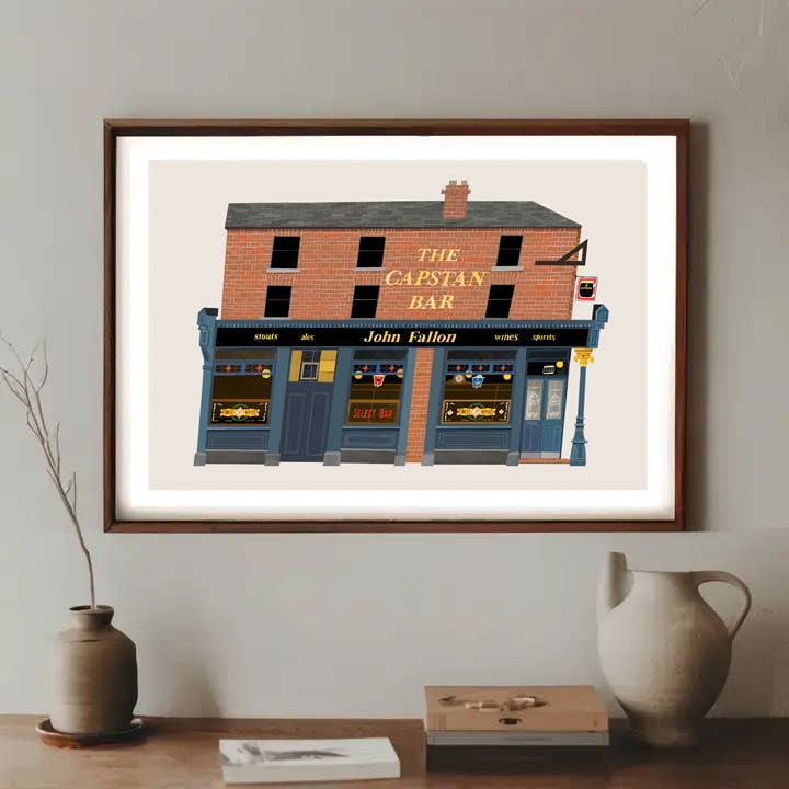 John Fallon’s , The Capstan Bar, Dublin, Art Print