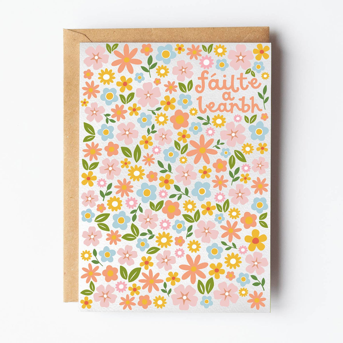 Fáilte a leanbh Hello Baby Greeting Card