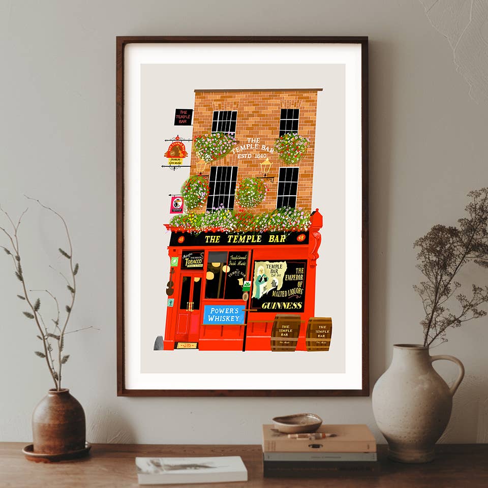 The Temple Bar, Art Print by Conor Langton