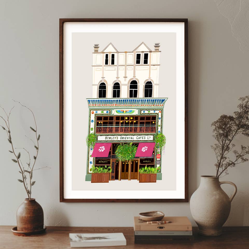 Bewley’s Dublin, Art Print by Conor Langton