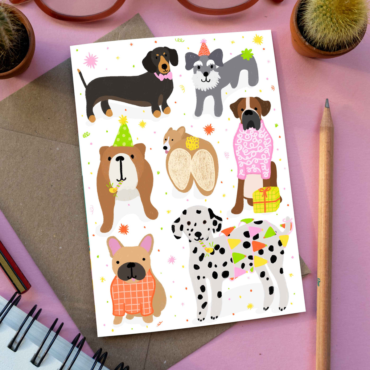 Doggy Celebration Birthday Card