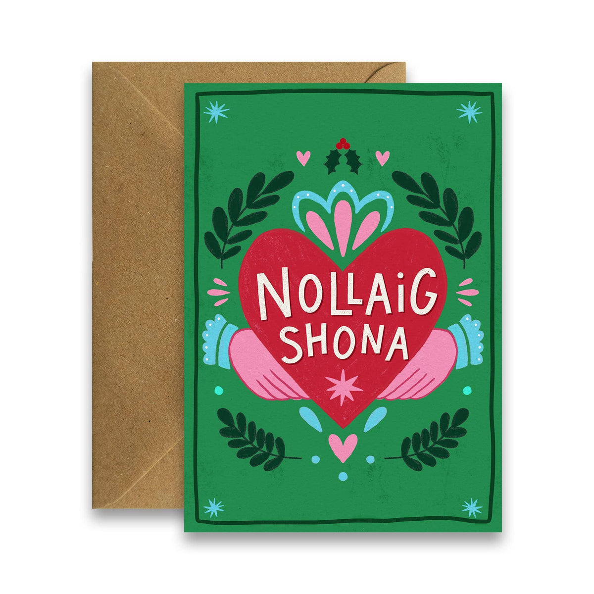 Nollaig Shona Claddagh Christmas Card