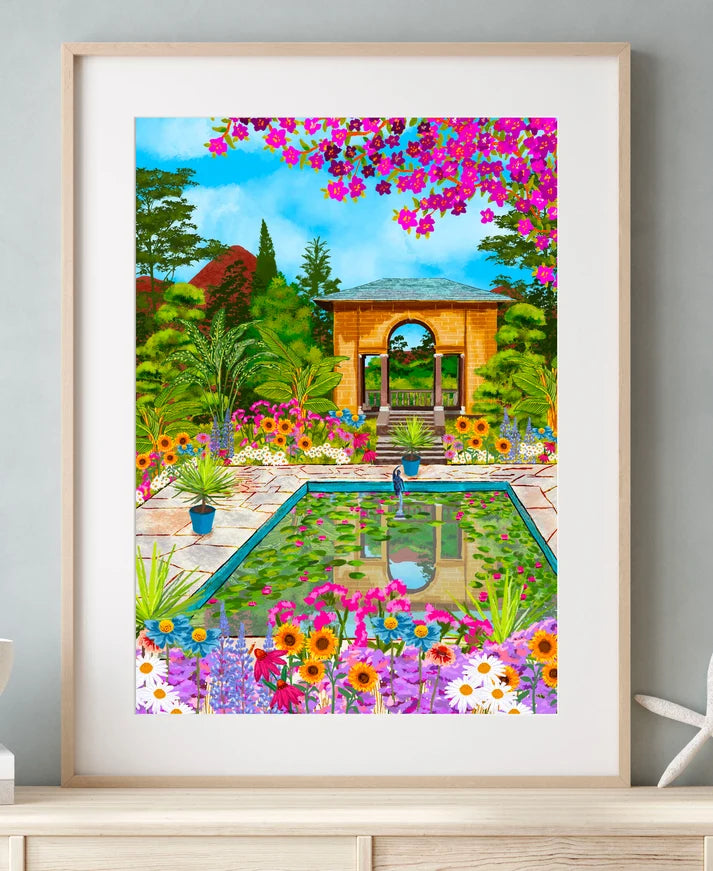Garnish Island Art print by Mauds Studio