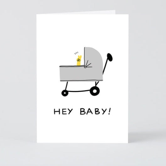 'Hey Baby' Peace sign Card