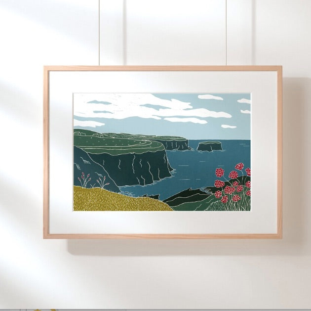 Kilkee Cliffs Co. Clare - art print