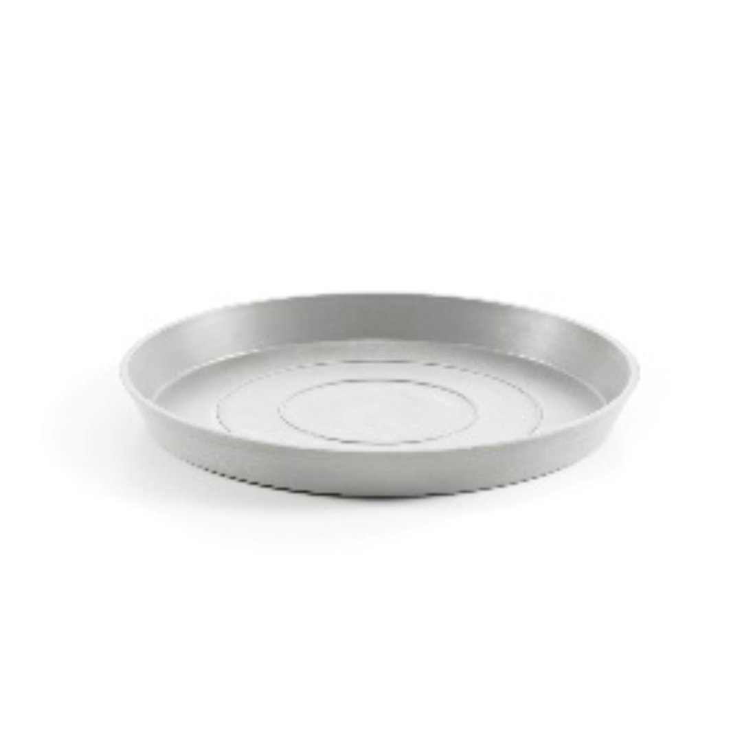 Ecopots Saucer White Grey
