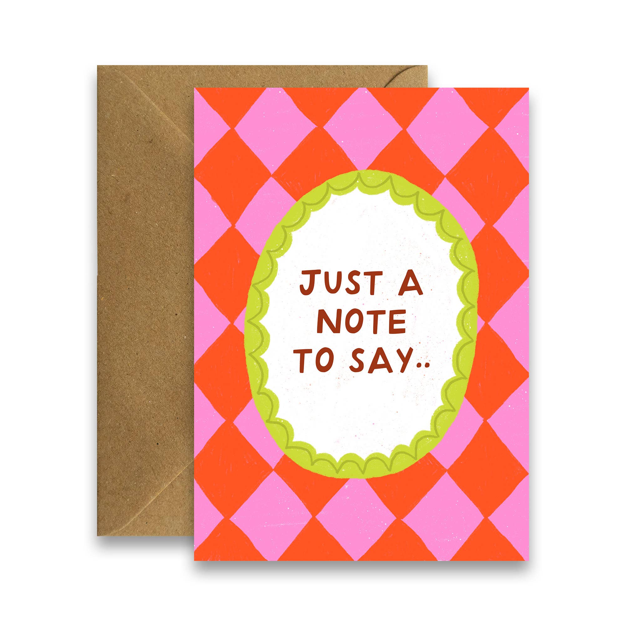 Just A Note To Say - Modern Thinking Of You Card