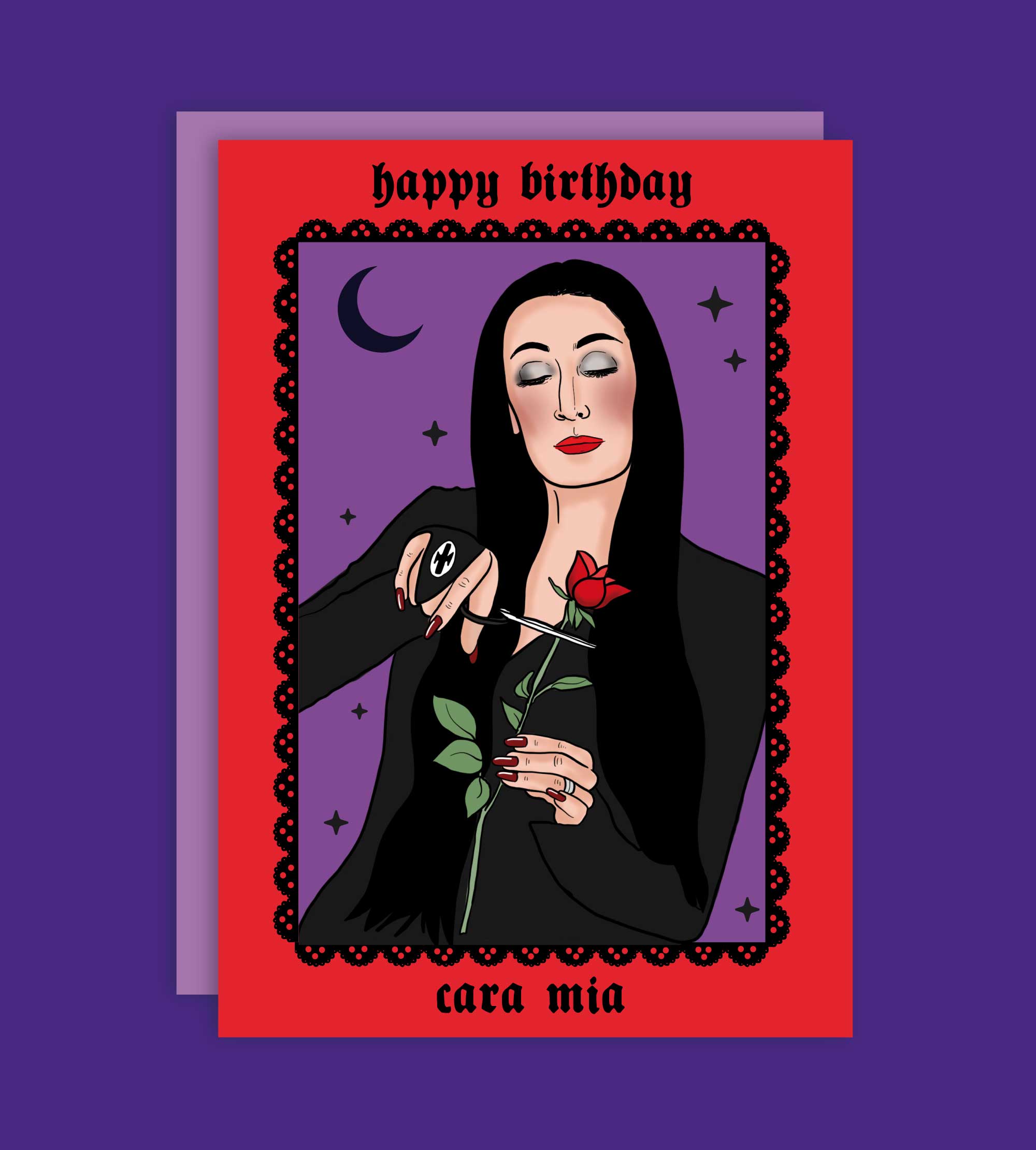 Happy Birthday Cara Mia Greeting Card