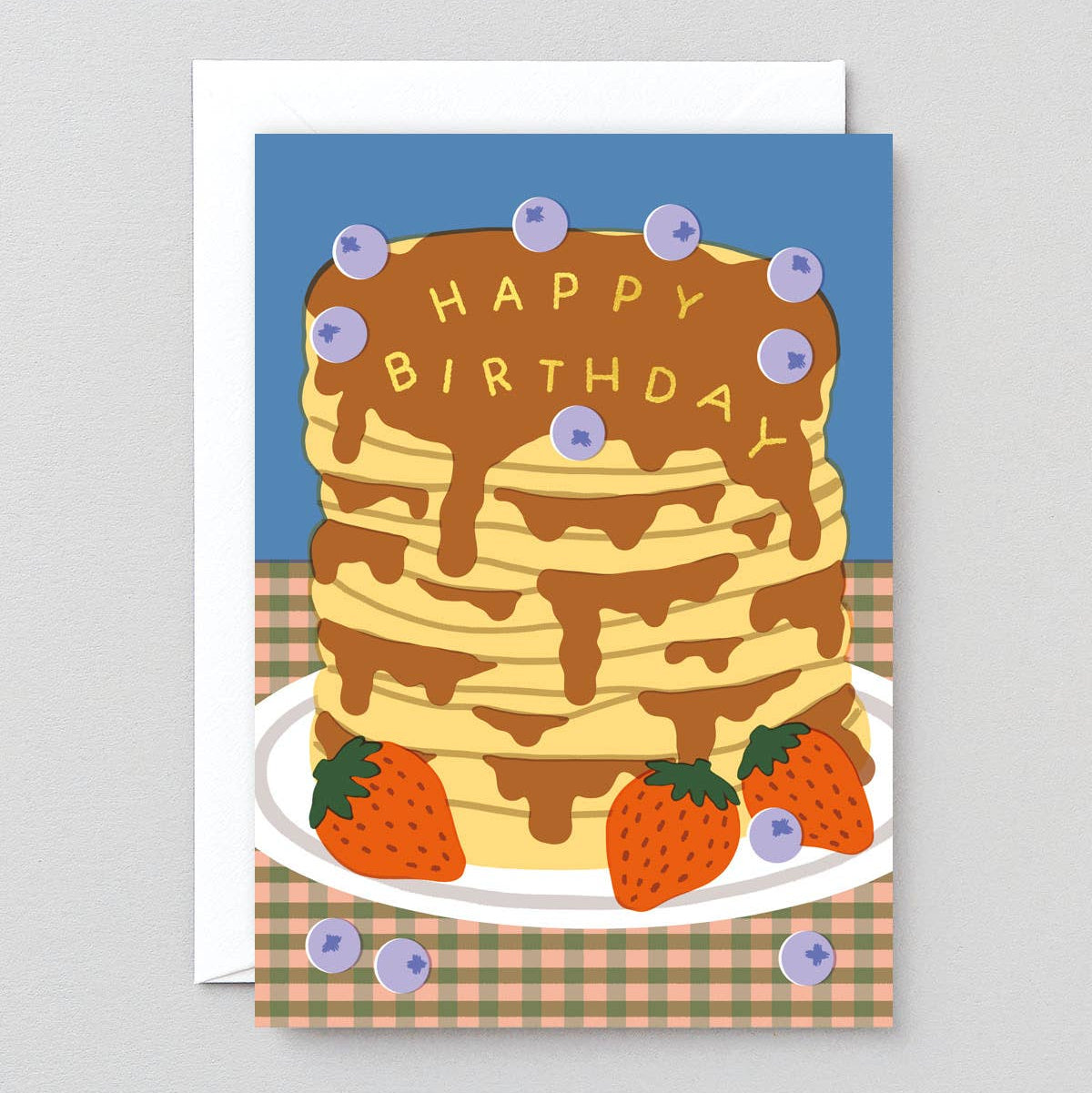Happy Birthday Pancakes' Greetings Card