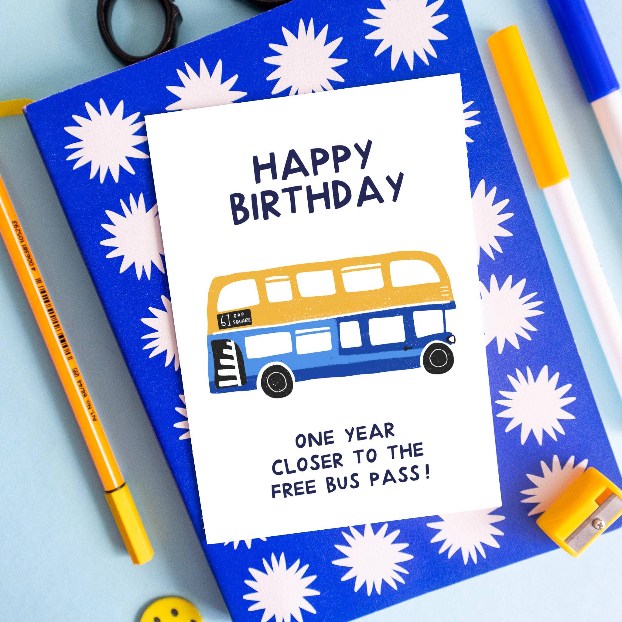 Bus Pass - Cheeky Birthday Card