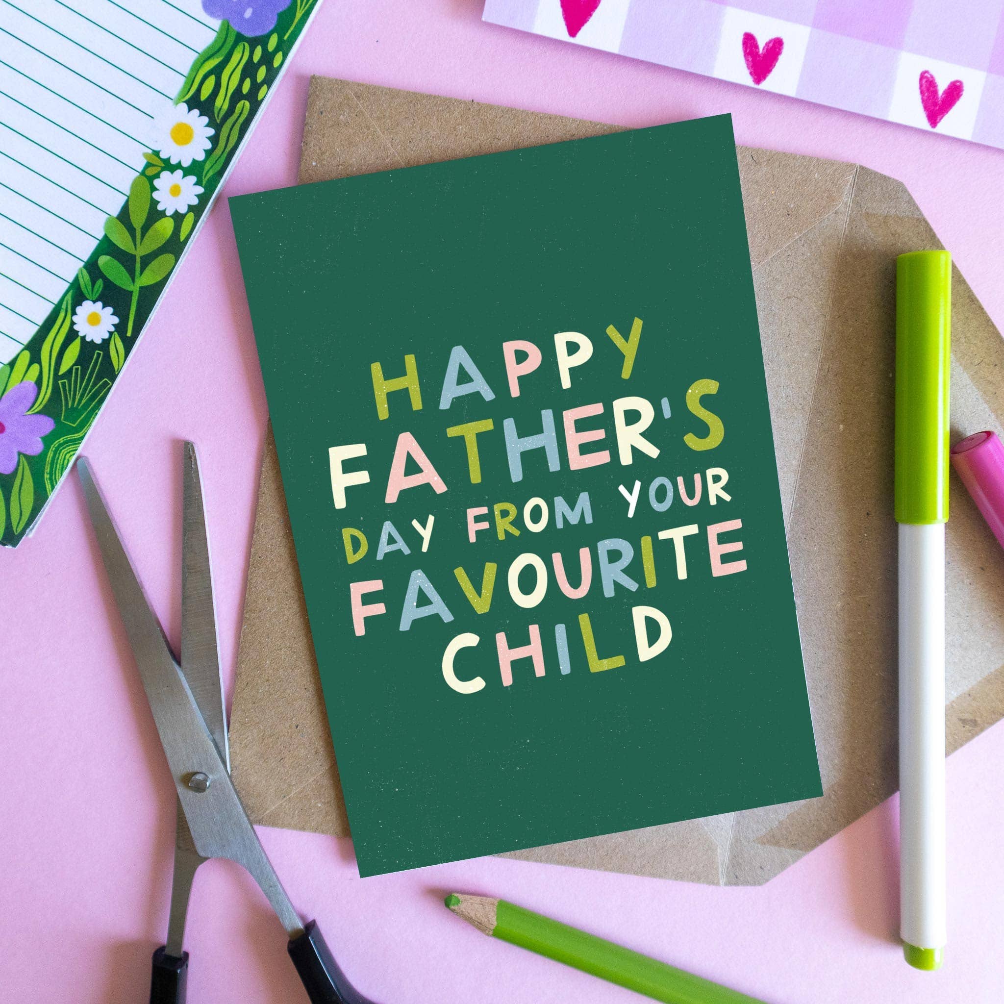 Father's Day Favourite Child Greeting Card