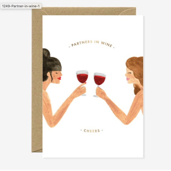 'Partners in Wine' Card